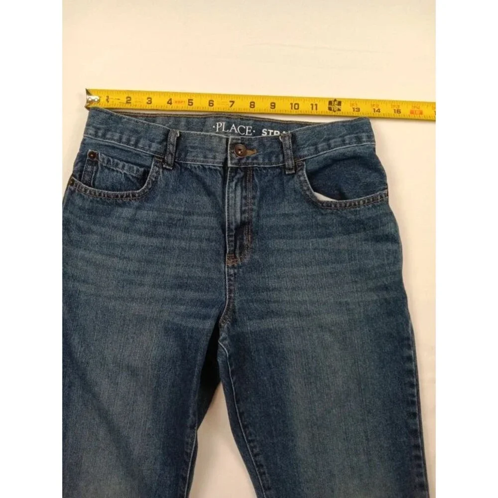 The Children's Place Boys Straight Jeans Blue Size 16